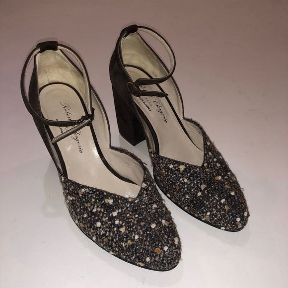 Robert Clergerie Shoes - Robert Clergerie Suede & Boucle D'Orsay Pumps